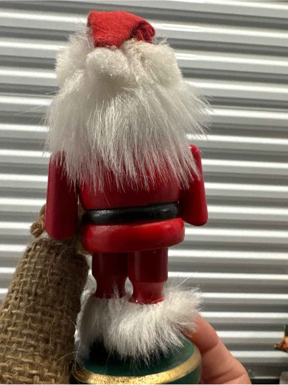 Vintage German incense, smoker, Santa Claus wooden holding tree and toy bag - Picture 6 of 11